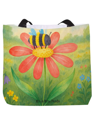 Mr. & Mrs. Panda Shopper Hummel Blume Design ohne Spruch in Weiß