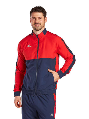 erima Herren Six Wings Präsentationsjacke in new navy/rot