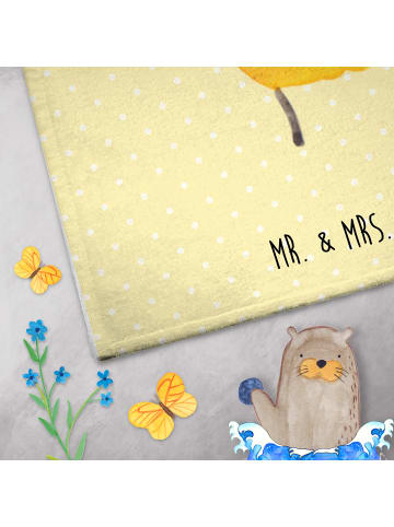 Mr. & Mrs. Panda Handtuch Biene König ohne Spruch in Gelb Pastell