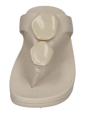 fitflop Zehentrenner LULU MARBLED-STONE TOE-POST SANDALS in natur