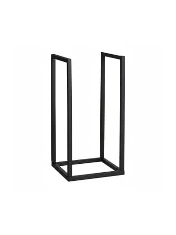 relaxdays Kaminholzregal in Schwarz - (B)30 x (H)60 x (T)30 cm