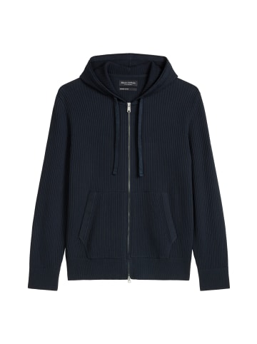 Marc O'Polo Kapuzen-Strickjacke regular in Dark Navy