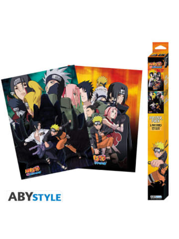 Abysse Deutschland Papeterie/PBS - ABYstyle - Naruto Shippuden Set 2 Chibi Posters