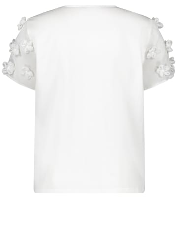 TAIFUN T-Shirt Kurzarm Rundhals in Offwhite