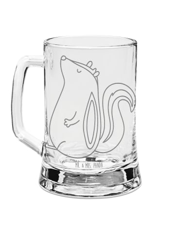 Mr. & Mrs. Panda Krug Stinktier Sitzen ohne Spruch in Transparent