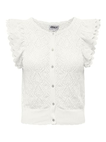 ONLY Strickjacke in Cloud Dancer