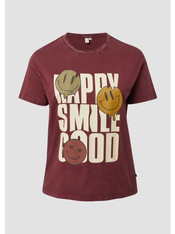 QS T-Shirt in 39D1_bordeaux