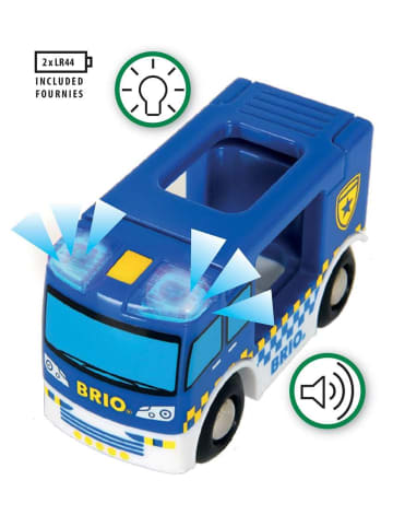 Brio Brio Aktionsspiel Polizeiwagen mit Licht und Sound in bunt
