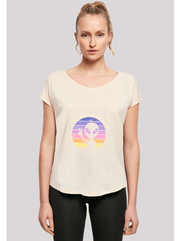 F4NT4STIC Long Cut T-Shirt Alien Peace Sunset in Whitesand