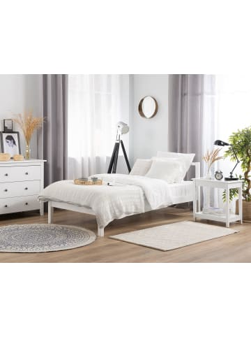 Beliani Einzelbett VANNES in Weiß - (W) 97 x (H) 80 x (L) 209 cm