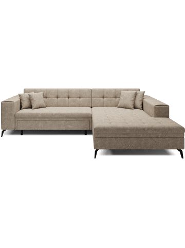 MF Design Sokka Recamiere Rechts in Beige -  (L) 292 x (B) 292 x (H) 84 cm