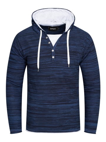 behype Kapuzensweatshirt JOSHA in Indigo