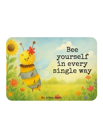 Mr. & Mrs. Panda magnet Biene Blume Design mit Spruch in Weiß