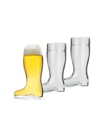 Stölzle 3er Set Biergläser Stiefel in 250 ml in transparent