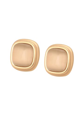 faina Women Stud Earrings in Rose Gold