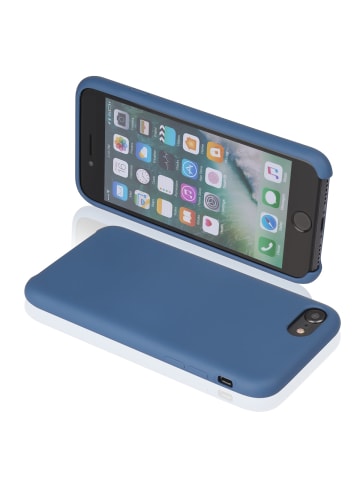 Platyne Feste Silikonhülle für iPhone 7/8 in Kobaltblau