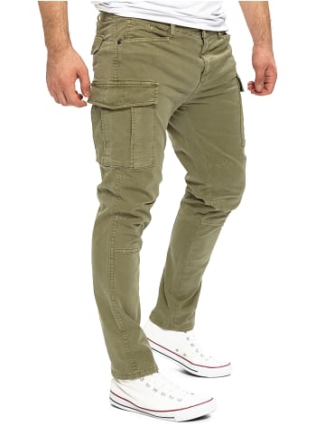 Yazubi Cargohose Jayden in Olivgrün