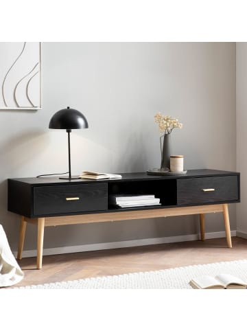 KADIMA DESIGN Lowboard mit Eiche-Dekor 150x50x40 cm TV-Kommode Modern,