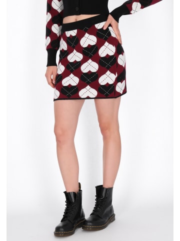 myMo ROCKS Women Skirt in black burgundy