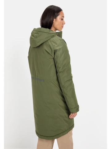 Camel Active teXXXactive® Funktionsmantel aus recyceltem Polyester in Dunkelgrün
