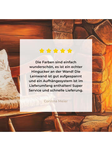 MuchoWow Leinwand Bilder Bernsteinfarben