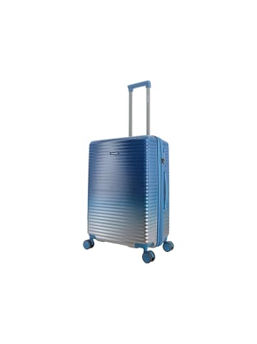 Saxoline SX Blue Elite Trolley TSA Zahlenschloss Spinner 66 cm in blue gradient