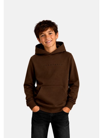 JACK & JONES Junior Hoodie 'Star' in braun