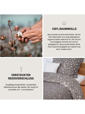 Schiesser Feinbiber-Bettwäsche-Set Runa in Grau