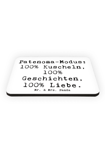 Mr. & Mrs. Panda Kühlschrankmagnet Spruch Patenoma Modus mit Spruch in Weiß