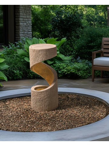 Beliani Gartenbrunnen WINX in Beige - (W) 35 x (H) 80 x (L) 35 cm