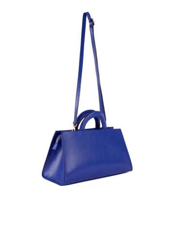 faina Henkeltasche Aus Leder in Blau