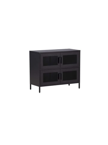 ebuy24 Sideboard Nett 2 Schwarz 90 x 40 cm