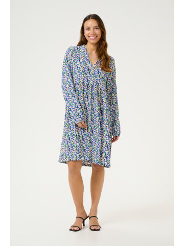 Kaffe Kleid KAliana Loose fit in Blue/Pink/Green Floral