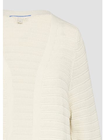 QS Strickjacke langarm in Creme