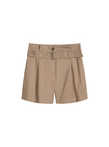 Marc O'Polo Paperbag-Shorts wide in Earthy Taupe