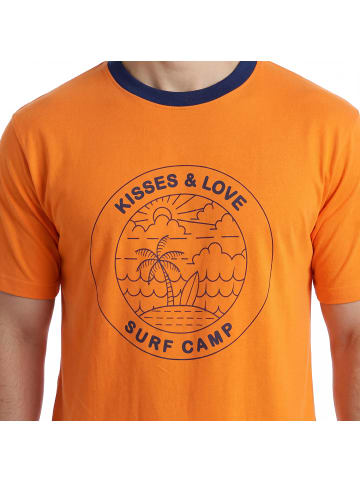 Kisses and Love Schlafanzug in Orange