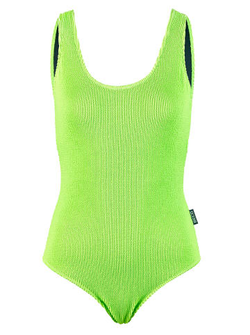 BECO the world of aquasports Badeanzug Crinkle Classic in neongrün