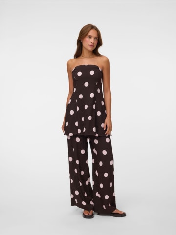 Vero Moda Hose mit weitem Beinschnitt in Chocolate Torte