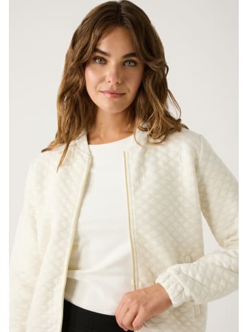 More & More Sweatjacke gesteppt in off white