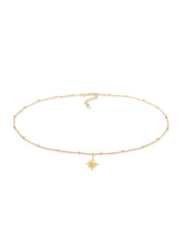 Elli Halskette 925 Sterling Silber Astro, Sterne in Gold