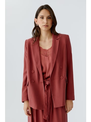 Oui Blazer in red pear