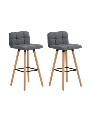 SoBuy Barhocker in Anthrazit - (W) 44 x (H) 92 x (L) 69.2 cm