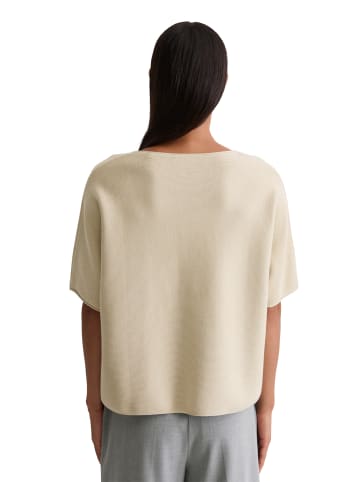 Marc O'Polo Kurzarm-Strickpullover loose in Light Oat