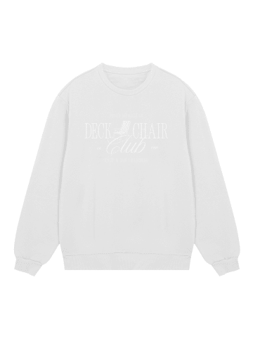 F4NT4STIC Sweatshirt Deck Chair Club Knut und Jan in off-white