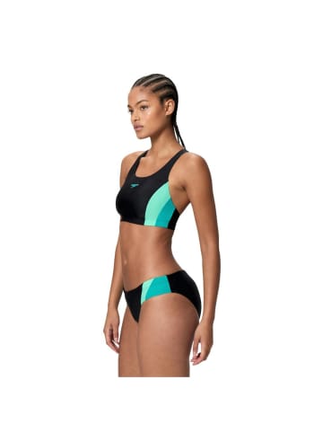 Speedo Bikini Colorblock in Schwarz