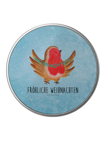 Mr. & Mrs. Panda Aufbewahrungsbox Rotkehlchen Weihnachten mit Sp... in Eisblau