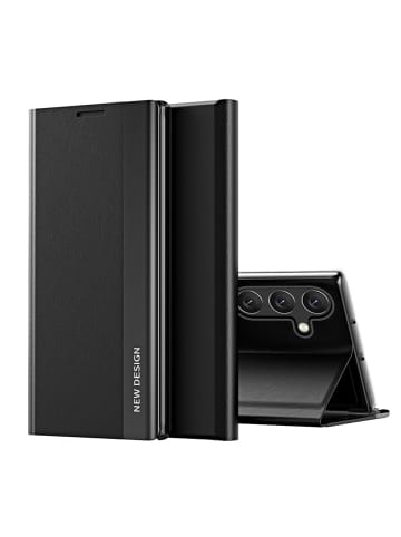 COFI 1453 Sleep Case Flip Cover Handyhülle mit Klappverschluss kompatibel mit in Schwarz
