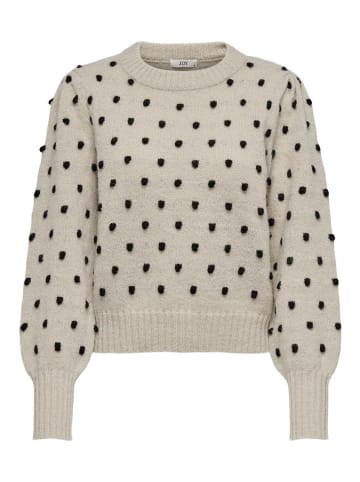 JACQUELINE de YONG Strickpullover Puffärmel Lange Bündchen Regulär in Beige