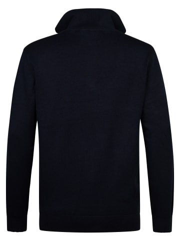 Petrol Industries Strick-Half-Zip-Pullover Lexington in Blau