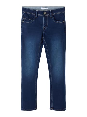 name it Jeans slim fit in dark blue denim